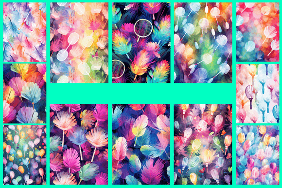 Badminton Patterns: Creative and Practical Uses for Digital Art