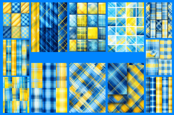 Blue and Yellow Plaid Patterns: A Versatile Design for Creative Projects
