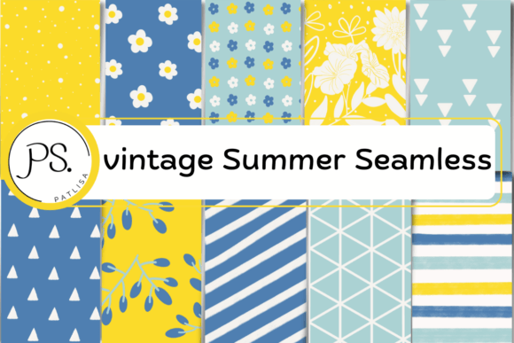Boho Vintage Summer Seamless Patterns
