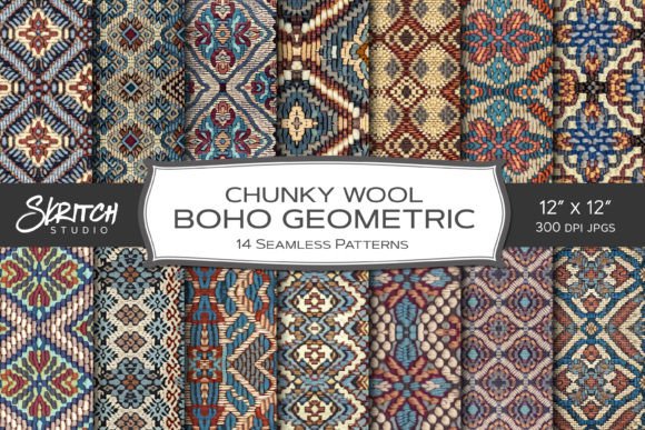 Chunky Wool Boho Geometric Patterns