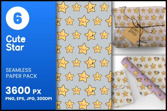 Cute Star Seamless Patterns for Creative Projects and Everyday Use