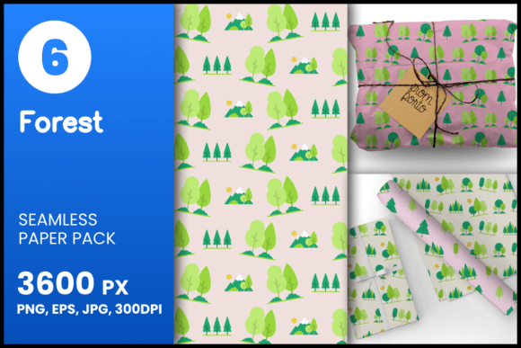 Forest Seamless Patterns: A Versatile Design Asset for Creative Projects