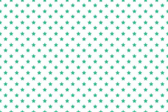Green Seamless Stars Patterns on White: A Versatile Design Asset for Modern Creatives