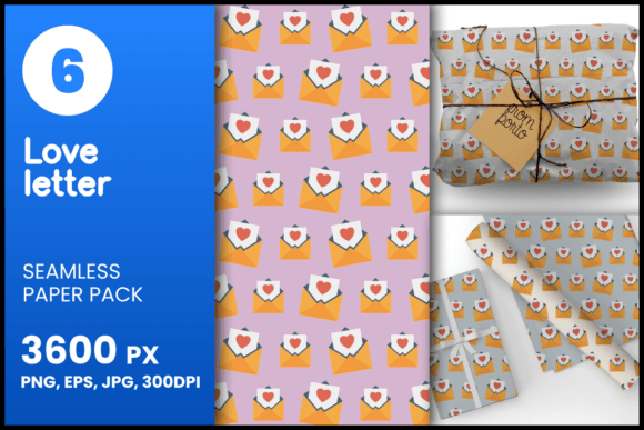 Love Letter Seamless Patterns: A Versatile Design Resource for Creators and Enthusiasts