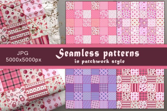 Seamless Patchwork Patterns for Creative Projects
