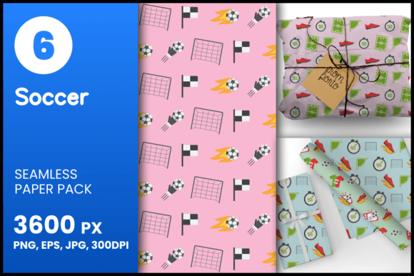 Soccer Seamless Patterns for Creative Projects