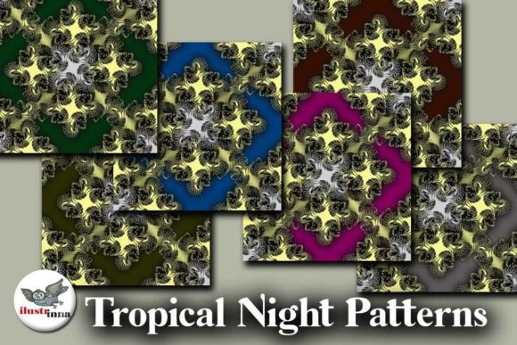 Tropical Night Seamless Patterns: Strategic Design for Creative and Commercial Use
